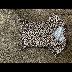 Leopard print top M